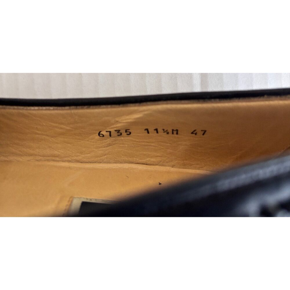 Cole Haan Bragano Black Premium Leather Tassel Kiltie Loafers Italy 11.5 M RARE - Picture 7 of 12